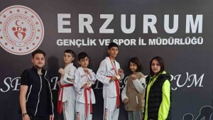 Oltulu minik tekvandocular il birincisi oldu