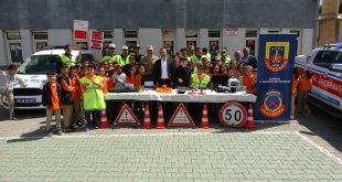İspir'de çocuklara trafik eğitimi verildi