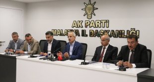 Bakan Uraloğlu, AK Parti Malatya İl Başkanlığı ziyaretinde konuştu:
