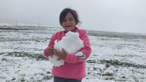 Aşkale'ye kış geri geldi