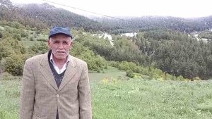 Coreker Yaylası'na kar yağdı