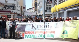 Ağrı'da İsrail'in Filistin'deki katliamına tepki