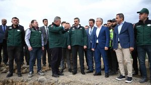 Vali Mustafa Çiftçi, Narman Şehitler Barajı'nda incelemelerde bulundu