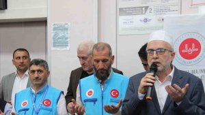 Hacı adayları Erzurum'dan dualarla uğurlandı