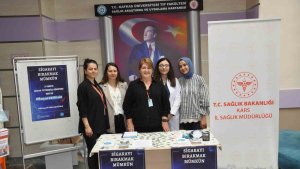 Kars'ta 'Tütüne Hayır' farkındalık standı açıldı