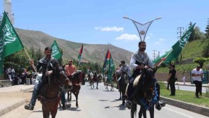 Bitlis'te vatandaşlar Filistin için yürüdü