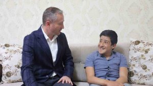 Milli Eğitim Müdürü Kökrek, LGS'ye evde girecek olan özel öğrenciyi ziyaret etti