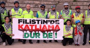 Muş Bisiklet Derneği üyeleri, Filistinliler için pedal çevirdi