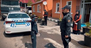 Ağrı'da, kalp nakli bekleyen minik Muhammed'in polis olma hayali gerçek oldu