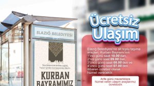 Elazığ'da toplu ulaşım bayramda ücretsiz olacak