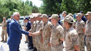 Muş'ta bayramlaşma töreni