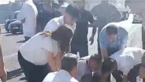 Başkanların otomobili hafif ticari araçla çarpıştı: 7 yaralı