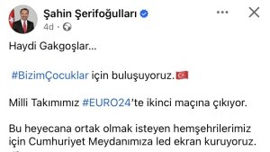 Milli heyecan dev ekranda