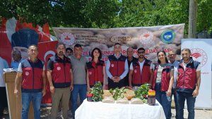 Ulukale dutu üreticilerine file desteği