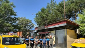TDP polisleri taksicileri bilgilendirdi