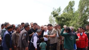 AFAD Başkanı Okay Memiş, selde zarar gören bölgelerde incelemelerde bulundu