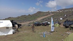 Ağrı Dağı'nda hayatını kaybeden 2 kişinin cenazelerini indirme çalışması sürüyor