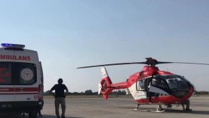 Kalp hastası bebek helikopter ambulansla Diyarbakır'a sevk edildi