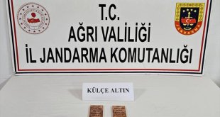 Ağrı'da 2 kilogram külçe altın ele geçirildi