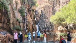 Günpınar Şelalesi'ne ziyaretçi akını