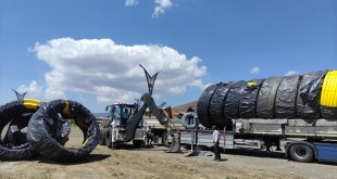 Karlıova'da doğal gaz için ilk çalışma başladı