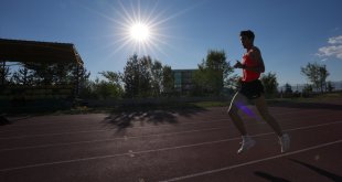 Milli atlet Kadir Ünal saliselerle kaçırdığı Avrupa Şampiyonası için sıkı çalışıyor