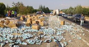 Malatya'da iki tırın çarpışması sonucu 1 kişi öldü