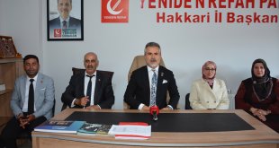 Yeniden Refah Partisi Genel Başkan Yardımcısı Kılıç, Hakkari'de konuştu: