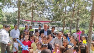 Aşkale çimento fabrikasında çocuk şenliği