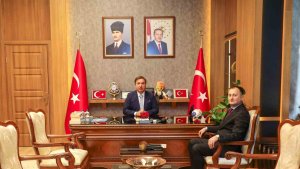 Vali Aydoğdu'ya yeni İl Emniyet Müdürü ve POMEM Müdüründen ziyaret