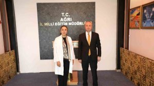 AK Parti Ağrı Milletvekili Kilerci, Milli Eğitim Müdürü Kökrek'i ziyaret etti