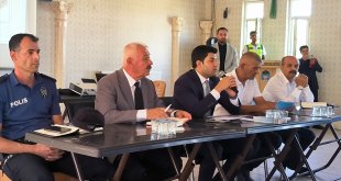 Doğanşehir'de rezerv alanındaki esnafla toplantı yapıldı