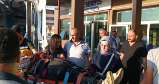 Kars'ta yüksekten düşen işçi yaralandı