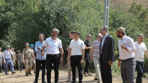 Genç Kaymakamı, köy sakinleriyle bir araya geldi