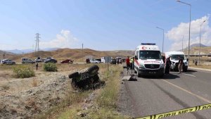 Erzurum'un Oltu ilçesinde feci trafik kazası