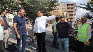 Vali Ali Çelik asfalt çalışmalarını yerinde denetledi