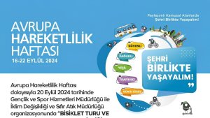 Yeşilyurt'ta Avrupa hareketlilik haftası dolu dolu geçecek