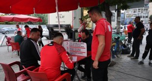 Iğdır'da hakemler hastalara "can" olmak için kan bağışında bulundu