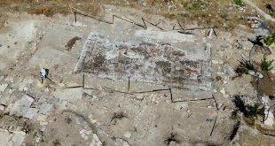 Elazığ'da tesadüfen bulunan tarihi mozaikte hayvan figürlerinin resmedildiği tespit edildi