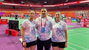Erzincanlı milli badmintoncular Dünya Şampiyonası için Çin'e gitti