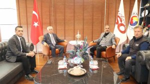 Su Ürünleri Genel Müdür Yardımcısı Yılmaz, ETSO Başkanı Alan ile bir araya geldi