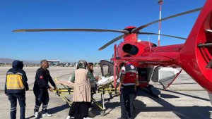 Ambulans helikopter Damla bebek için havalandı