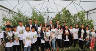 16 Ekim Dünya Gıda Günü'nde bir araya gelen öğrenciler hasat yaptı