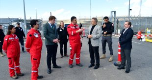 Ardahan Valisi Hayrettin Çiçek, TANAP'ın kompresör ve ölçüm istasyonunu inceledi