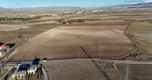 Erzurum'da lisenin 800 dönümlük arazisinde imece usulü buğday ekimi yapıldı
