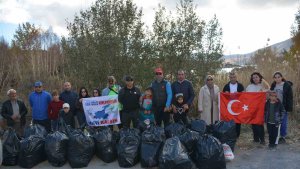 Nemrut Kalderası'nda sonbahar temizliği yapıldı