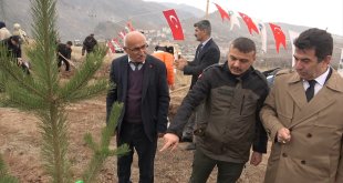 İspir'de fidan dikimi yapıldı
