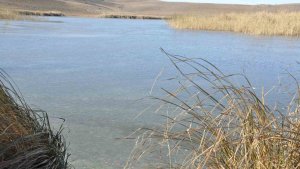 Kars'ta soğuktan Lavaş Gölü dondu