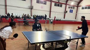 Masa tenisinin kalbi Tekman'da atıyor