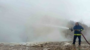 Van'da ev ve ahır yangını